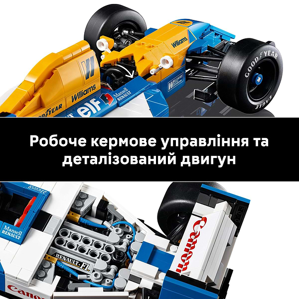Фото - Конструктор LEGO Iconic Williams Racing FW14B і Найджел Менселл (10353)