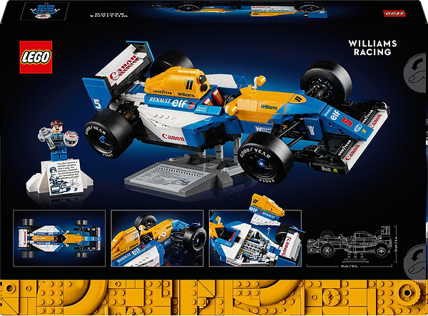 Фото - Конструктор LEGO Iconic Williams Racing FW14B і Найджел Менселл (10353)