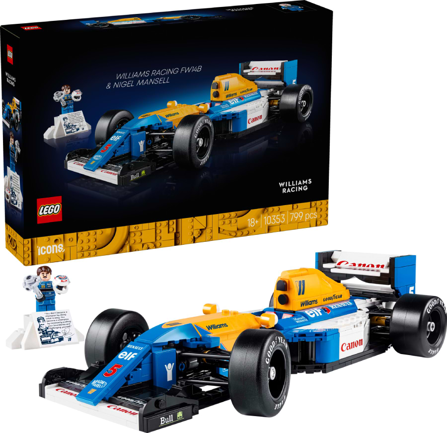 Конструктор LEGO Iconic Williams Racing FW14B і Найджел Менселл (10353) - Фото 1