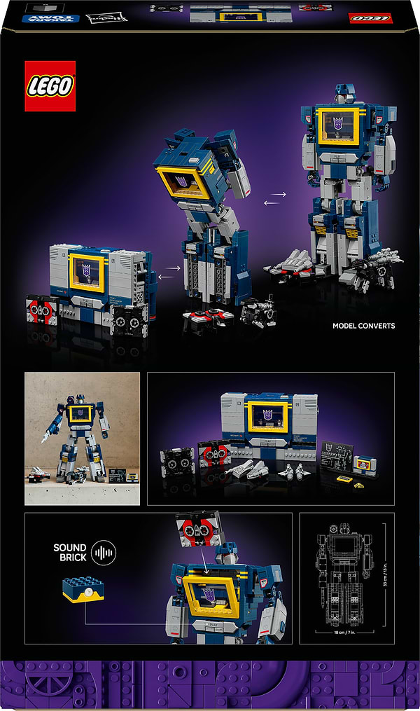Фото - Конструктор LEGO Icons Transformers: Саундвейв (10358)