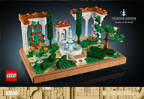 Фото - Конструктор LEGO Icons Сад фонтанов (10359)