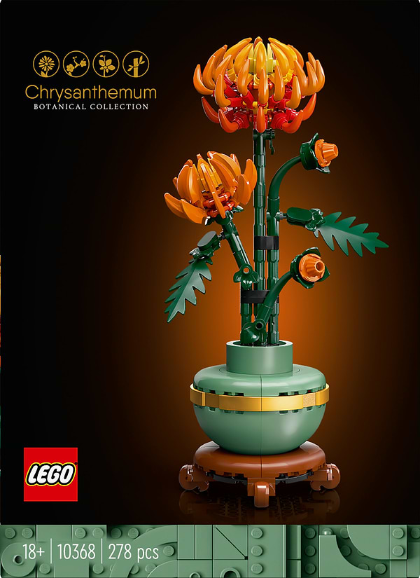 Фото -  LEGO Botanicals Хризантема (10368)