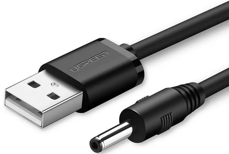 Кабель живлення UGREEN US277 USB 2.0 Male to DC 3.5mm 1m Black (10376)