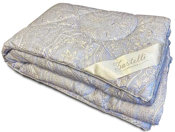 Фото - Ковдра зимова двоспальна євро Zastelli Бамбук Еліт 200х220 блакитна (11765)