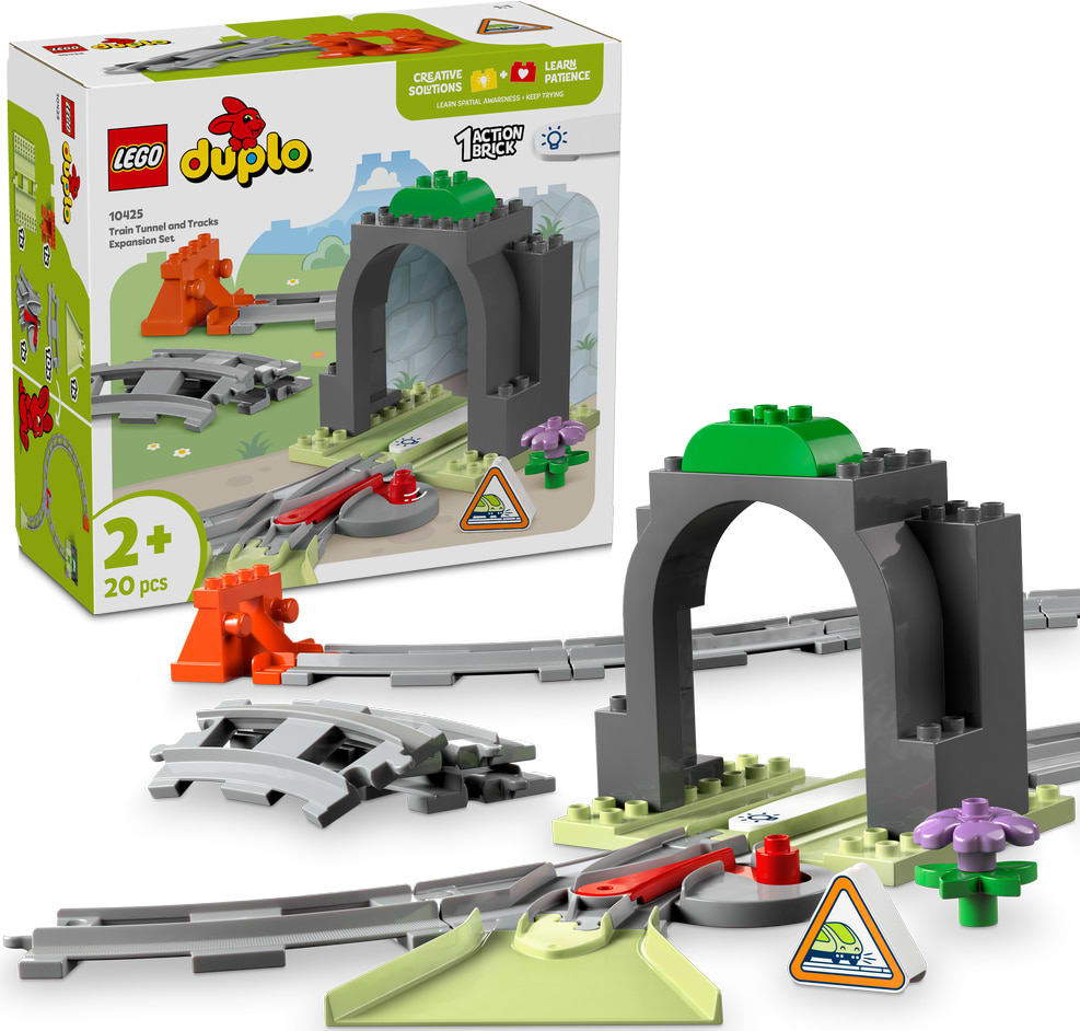 Конструктор LEGO DUPLO Town Додатковий набір. Залізничний тунель і колії (10425) - Фото 1