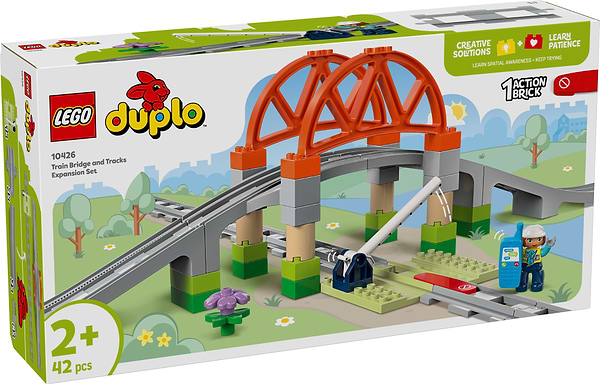 Фото - Конструктор LEGO DUPLO Town Додатковий набір. Залізничний міст і колії (10426)