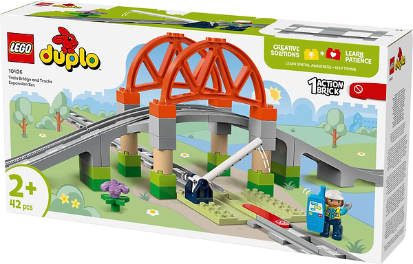 Фото - Конструктор LEGO DUPLO Town Додатковий набір. Залізничний міст і колії (10426)