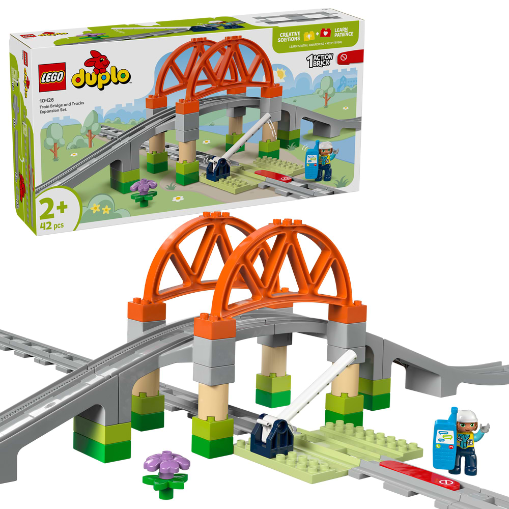 Конструктор LEGO DUPLO Town Додатковий набір. Залізничний міст і колії (10426) - Фото 1