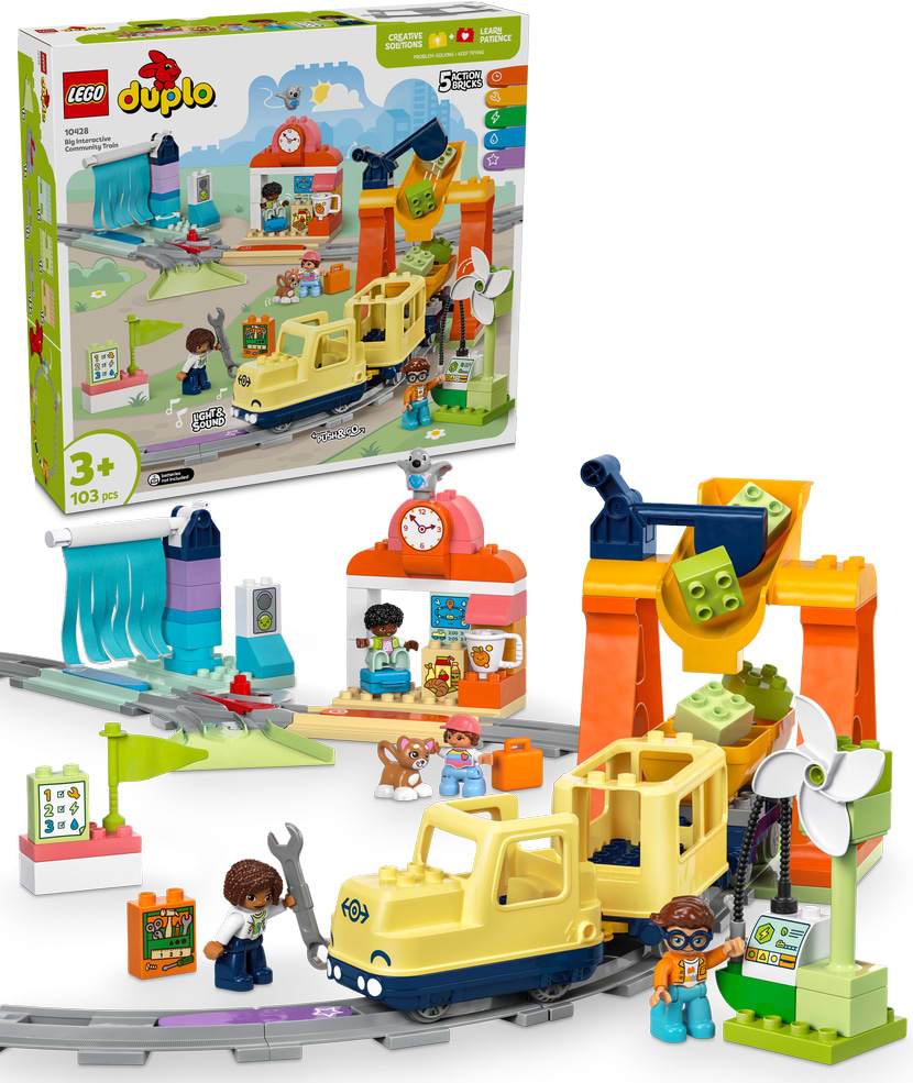 Конструктор LEGO DUPLO Town Большой интерактивный общественный поезд (10428) - Фото 1