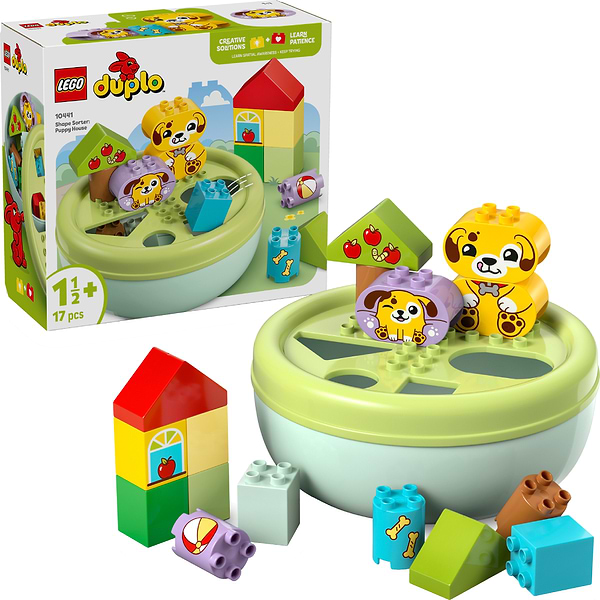 Фото - Конструктор LEGO DUPLO My First Сортувальник фігур: будинок для цуценят (10441)