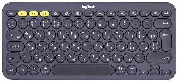Фото - Клавіатура бездротова Logitech K380 Black (920-007584)