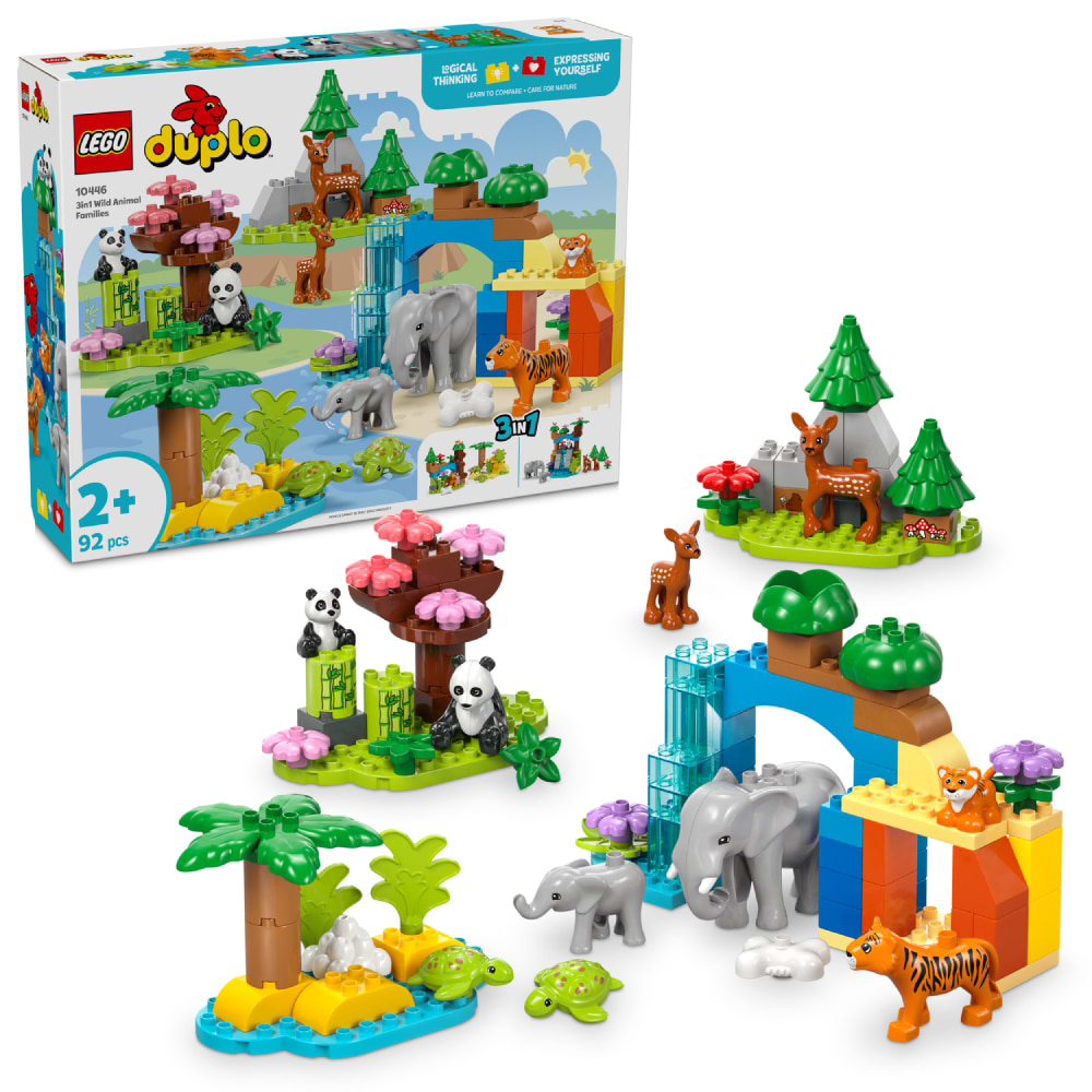 Конструктор LEGO DUPLO Town Семейства диких животных 3-в-1 (10446) - Фото 1
