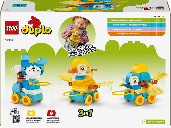 Фото - Конструктор LEGO DUPLO Town Тварини на колесах 3в1 (10448)