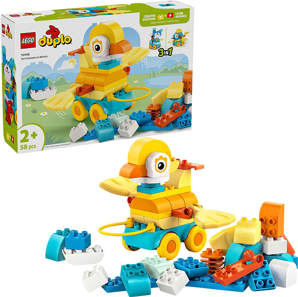 Фото - Конструктор LEGO DUPLO Town Тварини на колесах 3в1 (10448)