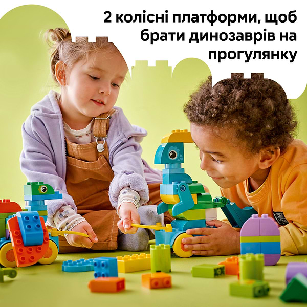 Фото - Конструктор LEGO DUPLO Town Динозаври на колесах 3в1 (10451)