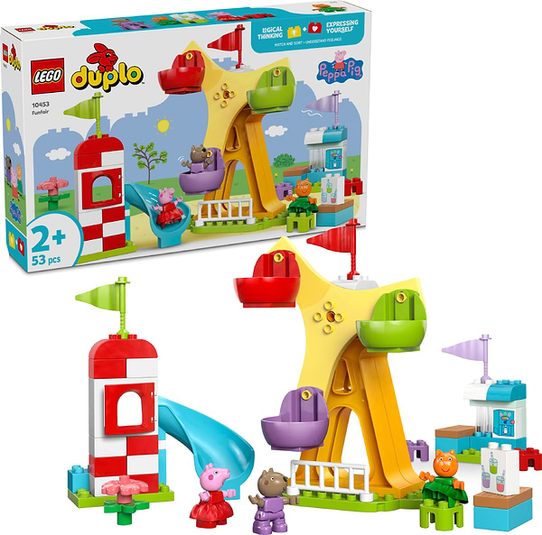 Фото - Конструктор LEGO DUPLO Peppa Pig Ярмарок розваг (10453) Фото - Конструктор LEGO DUPLO Peppa Pig Ярмарок розваг (10453)