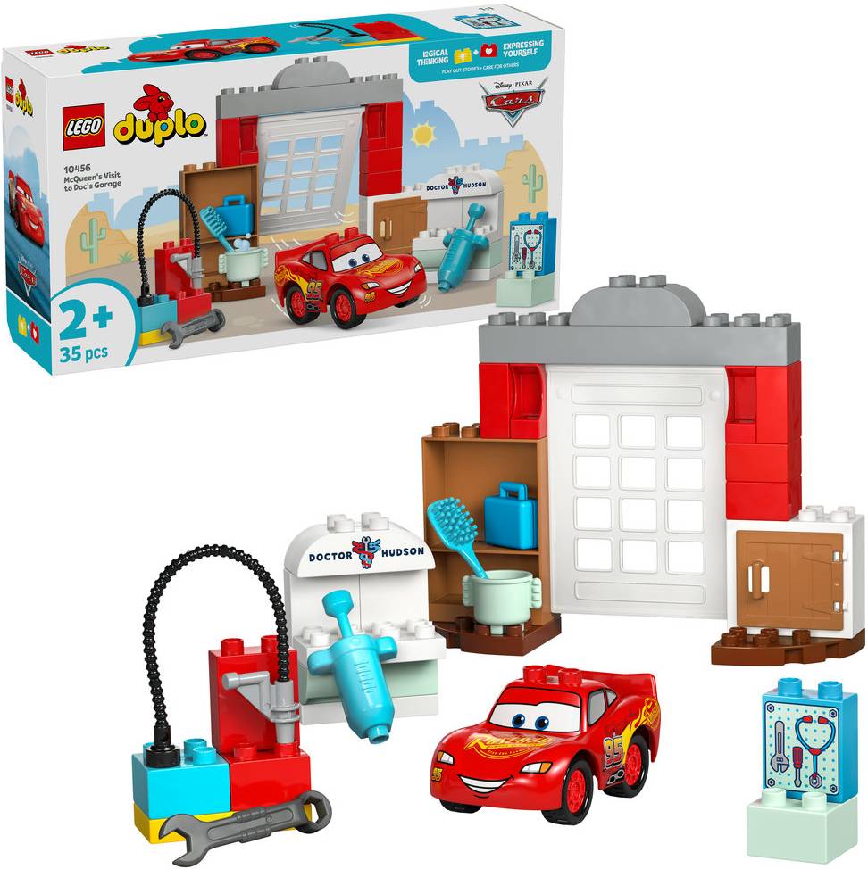 Конструктор LEGO DUPLO Disney Візит МакКвіна в гараж Дока (10456)