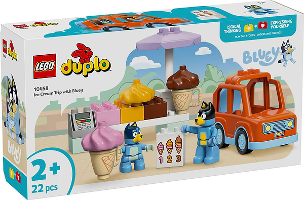 Фото - Конструктор LEGO DUPLO Bluey Путешествие с мороженым с Блуи (10458)