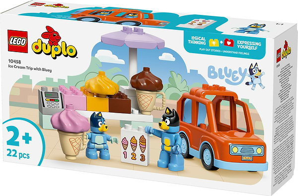 Фото - Конструктор LEGO DUPLO Bluey Путешествие с мороженым с Блуи (10458)