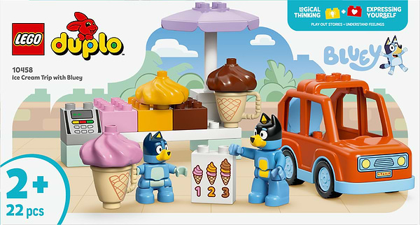 Фото - Конструктор LEGO DUPLO Bluey Путешествие с мороженым с Блуи (10458)
