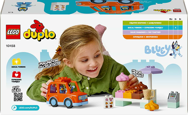 Фото - Конструктор LEGO DUPLO Bluey Путешествие с мороженым с Блуи (10458)