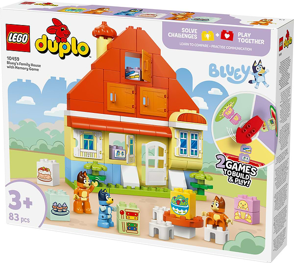 Фото - Конструктор LEGO DUPLO Bluey Семейный дом Блуи с игрой на запоминание (10459)