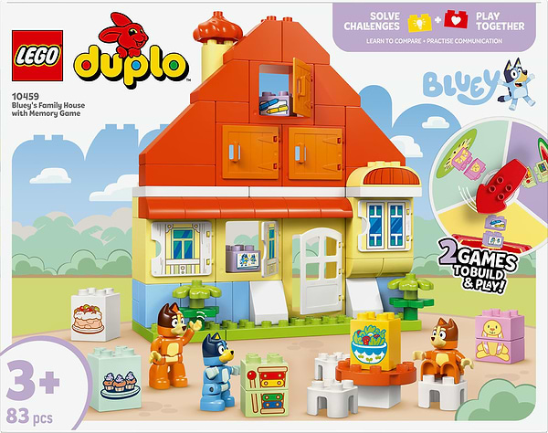 Фото - Конструктор LEGO DUPLO Bluey Семейный дом Блуи с игрой на запоминание (10459)