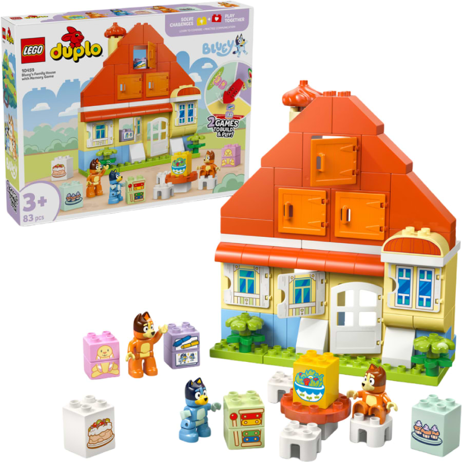 Конструктор LEGO DUPLO Bluey Родинний дім Блуї із грою на запамʼятовування (10459) - Фото 1