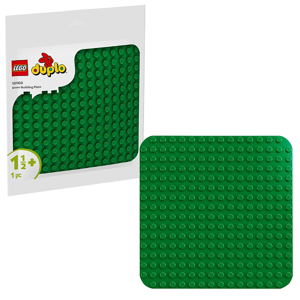 Фото - Конструктор LEGO DUPLO Зеленая строительная пластина (10460)