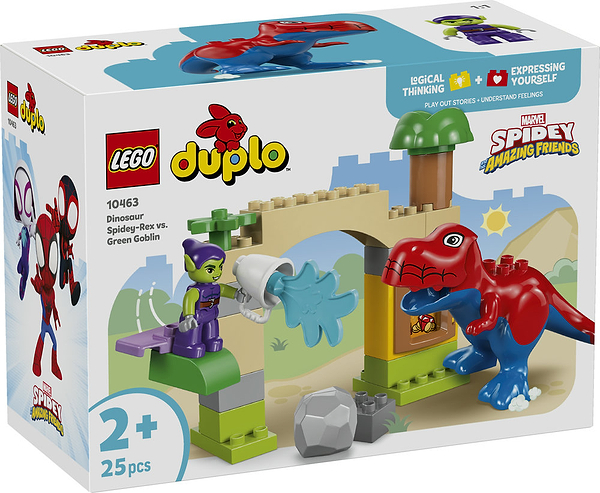 Фото - Конструктор LEGO DUPLO Disney™ Динозавр Spidey-Rex проти Зеленого Гобліна (10463)