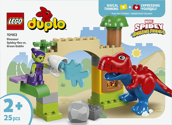 Фото - Конструктор LEGO DUPLO Disney™ Динозавр Spidey-Rex проти Зеленого Гобліна (10463)