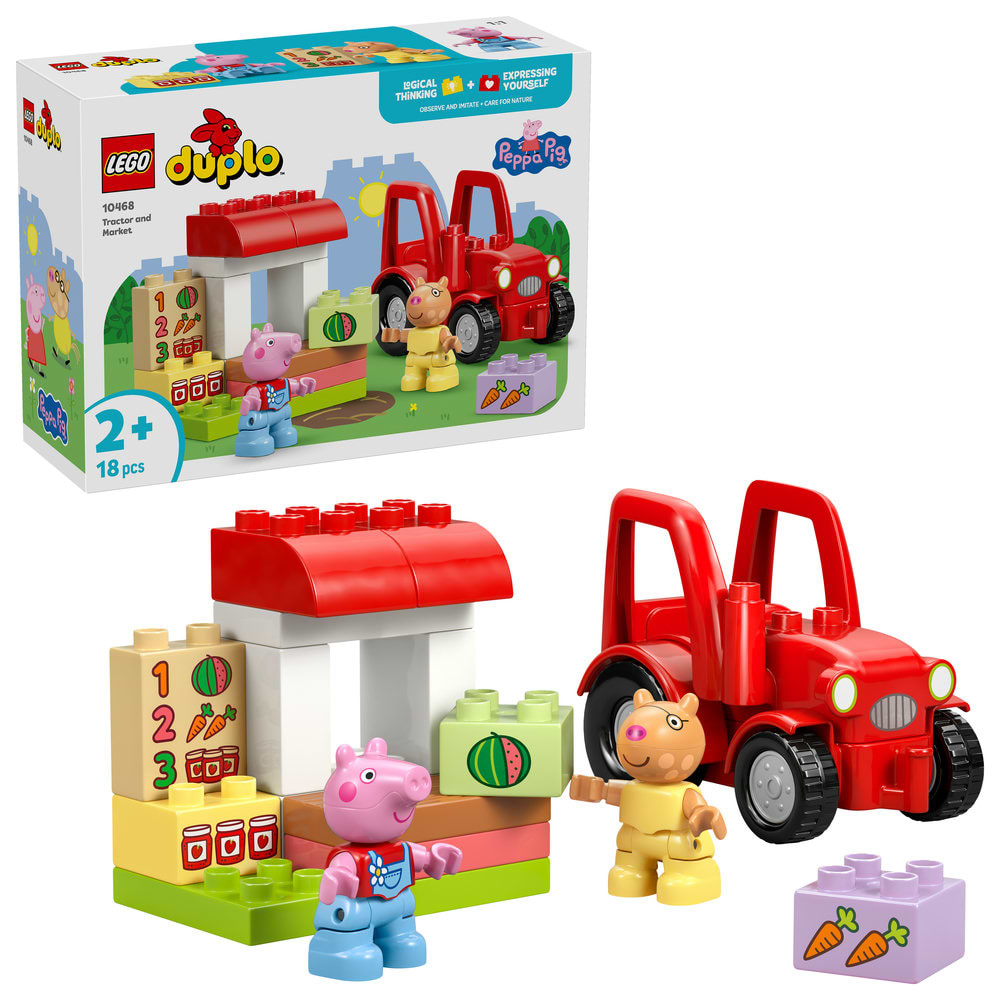 Конструктор LEGO DUPLO Peppa Pig Трактор и рынок (10468)