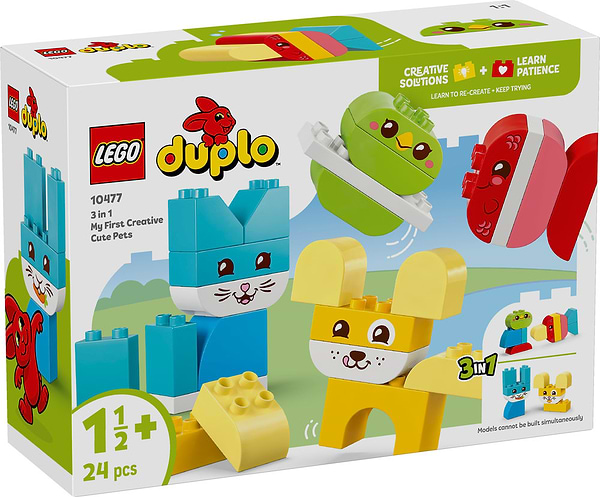 Фото - Конструктор LEGO DUPLO My First Волшебные творческие домашние питомцы 3 в 1 (10477)