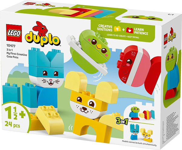 Фото - Конструктор LEGO DUPLO My First Волшебные творческие домашние питомцы 3 в 1 (10477)