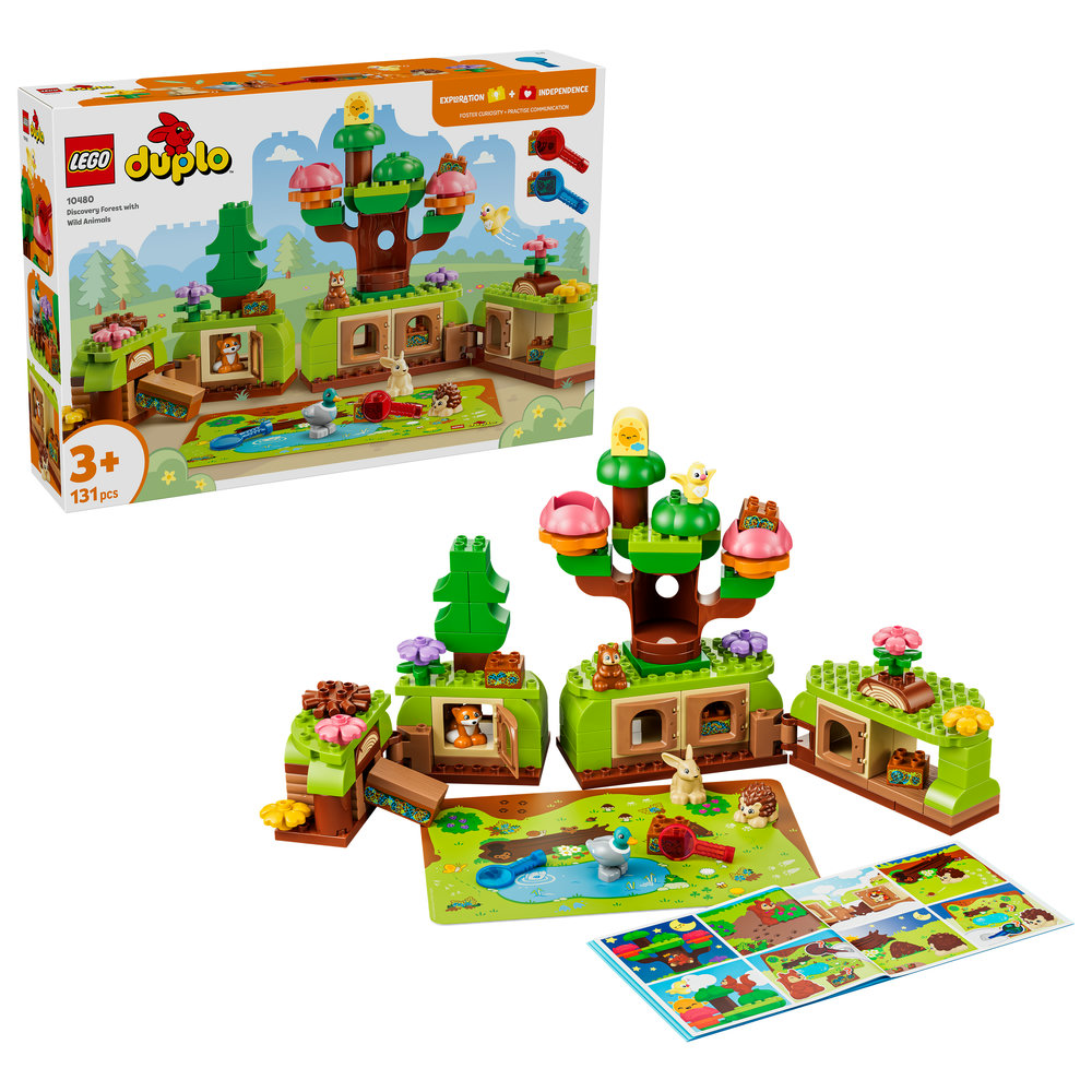 Конструктор LEGO  DUPLO Town Ліс відкриттів із дикими тваринами (10480)