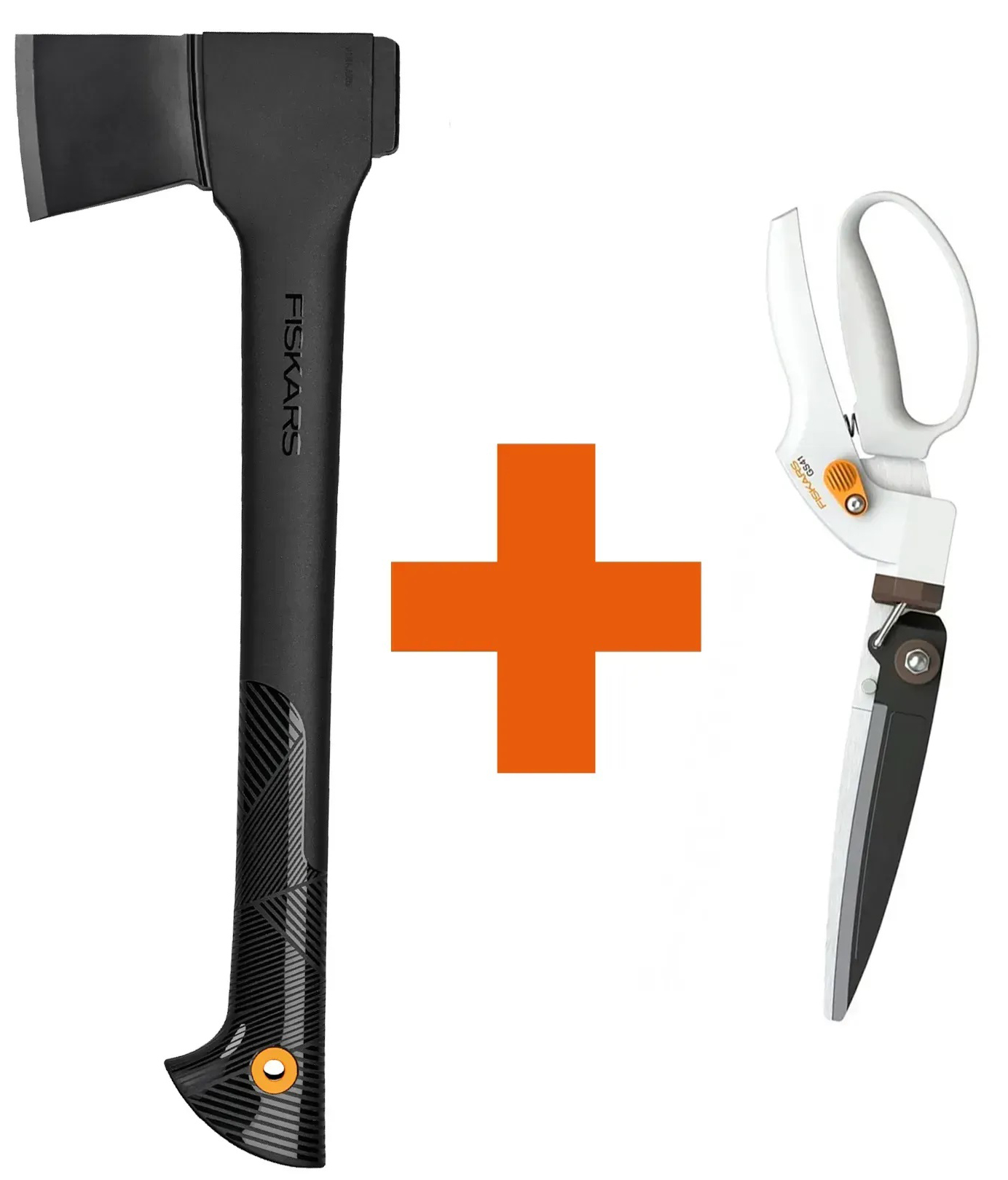 Набор садовых инструментов Fiskars топор Solid A10 + ножницы GS41 | 1051085, 1026917 (1051085102691)