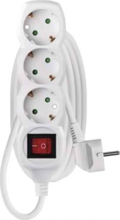Сетевой фильтр EMOS P1322, 3 розетки, 2м. - Фото 1