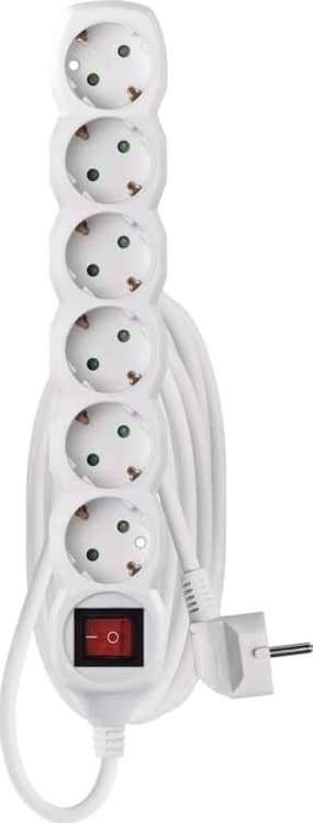 Фото - Удлинитель 220В EMOS P1623R, 6 розетки, 3м. Фото - Удлинитель 220В EMOS P1623R, 6 розетки, 3м.