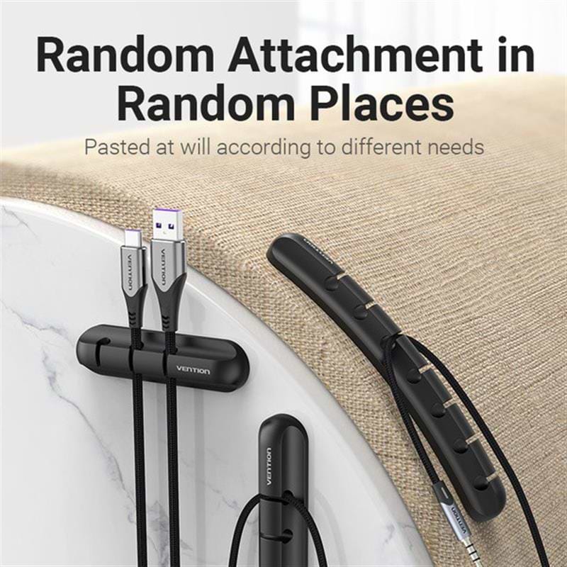 Фото - Органайзер для зберігання кабелів Vention KBRB0 Black