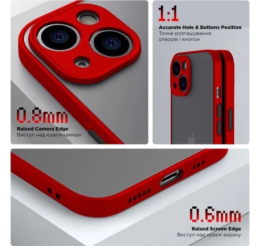 Фото - Чохол для смартфону Armorstandart Frosted Matte for Tecno Spark Go 2024 (BG6) Red (ARM73589)