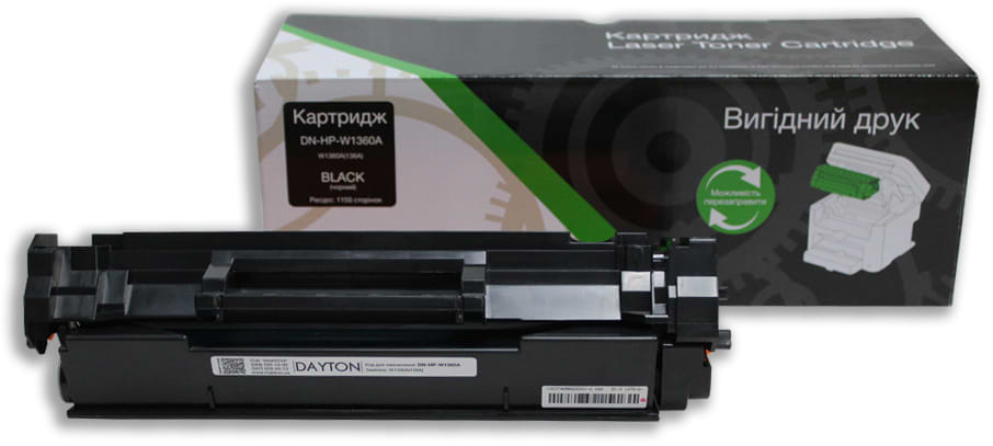 Картридж для лазерных принтеров/МФУ Dayton HP W1360A (136A) для LJ M211/M212/M236 (DN-HP-W1360A)