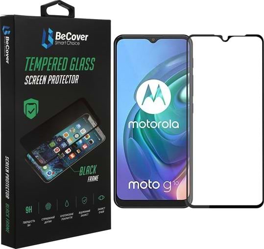 Защитное стекло для смартфона BeCover for Motorola Moto G10/G30 Black (706449) - Фото 1