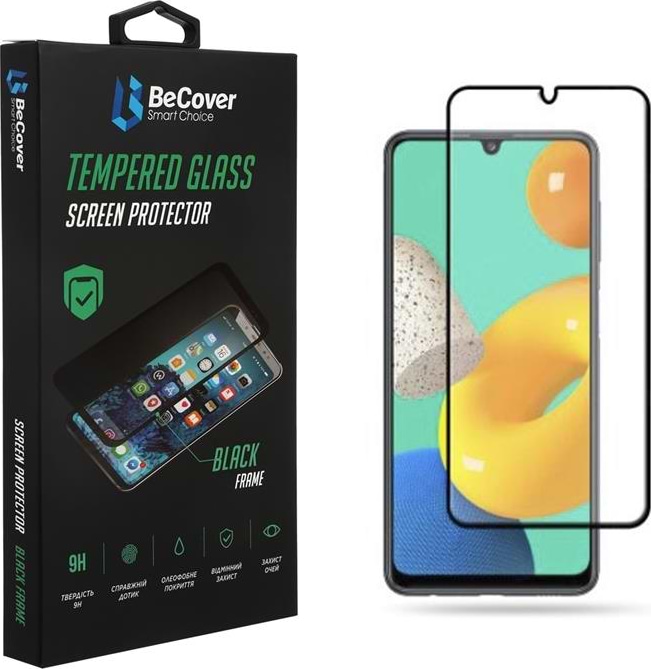 Захисне скло для смартфону BeCover for Samsung Galaxy M32 SM-M325 Black (706452) - Фото 1