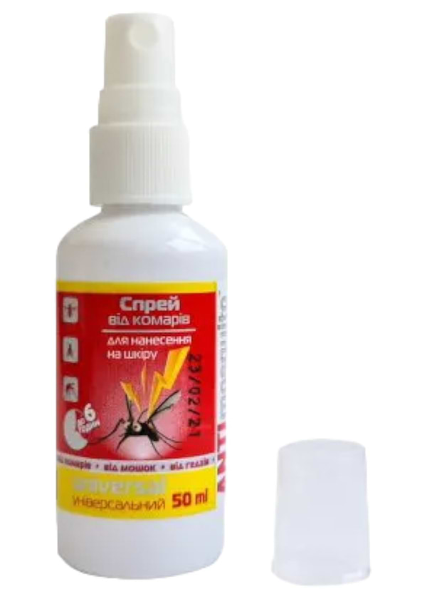 Фото - Спрей від комах ANTI mosquito 50 мл (4820214190528) Фото - Спрей від комах ANTI mosquito 50 мл (4820214190528)
