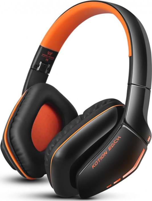 Уценка - Наушники полноразмерные беспроводные Kotion EACH B3506 Black/Orange (ktb3506bt)