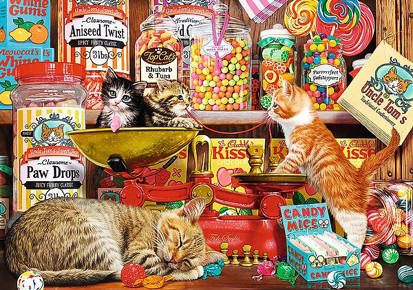 Фото - Пазлы (8+) Trefl "Кошачьи сладости" 1000 эл. (10630)