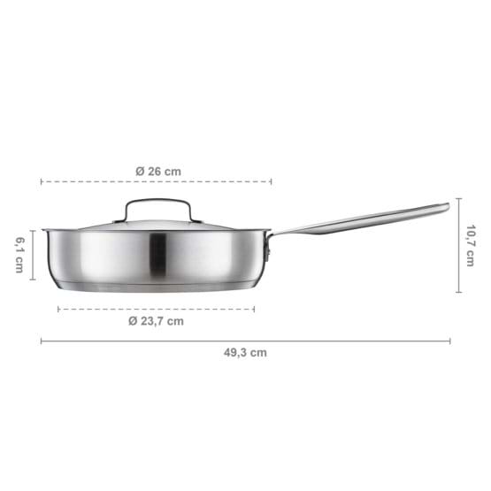 Фото - Сотейник Fiskars All Steel 26 см (1064746)