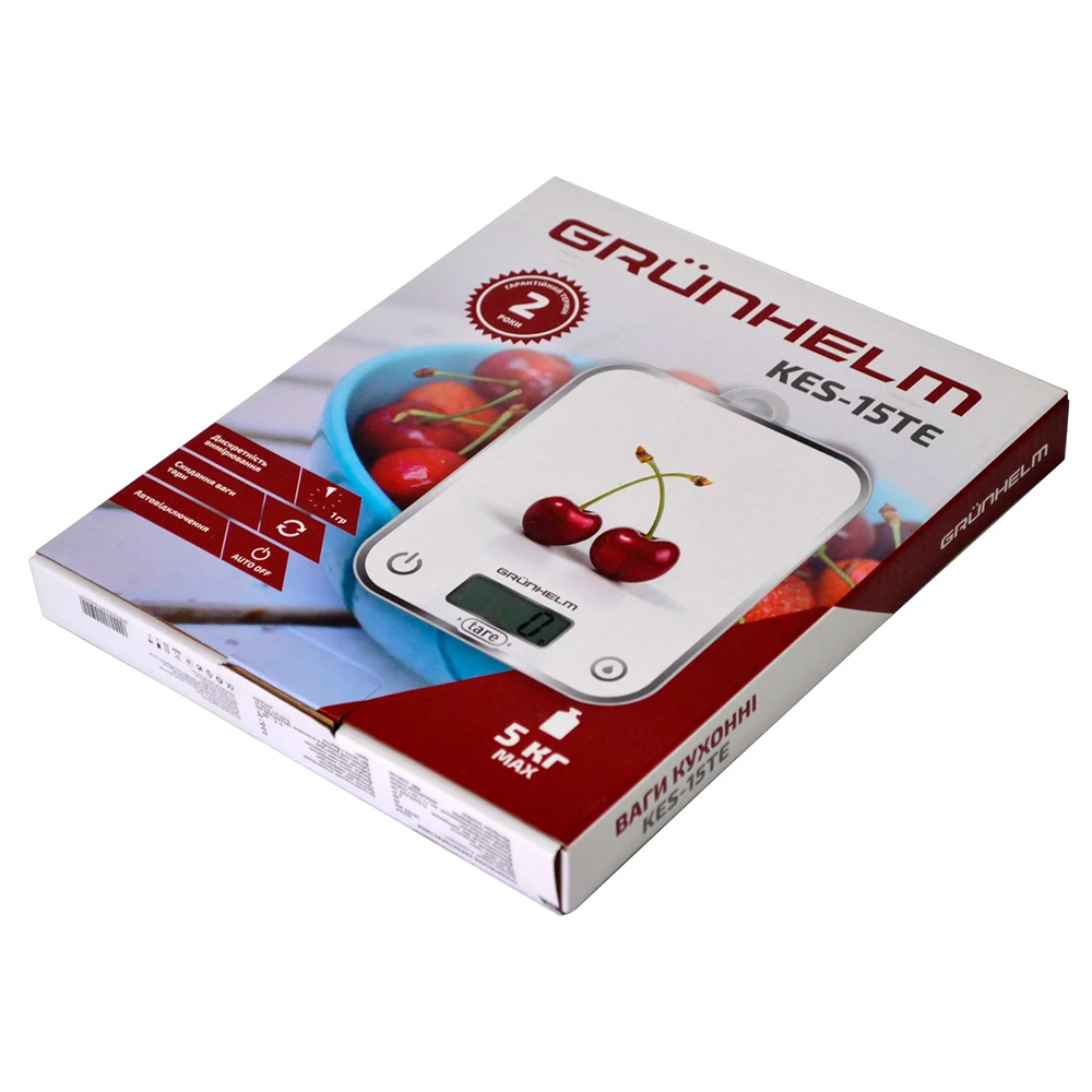 Фото - Уцінка - Ваги кухонні Grunhelm KES-15TE