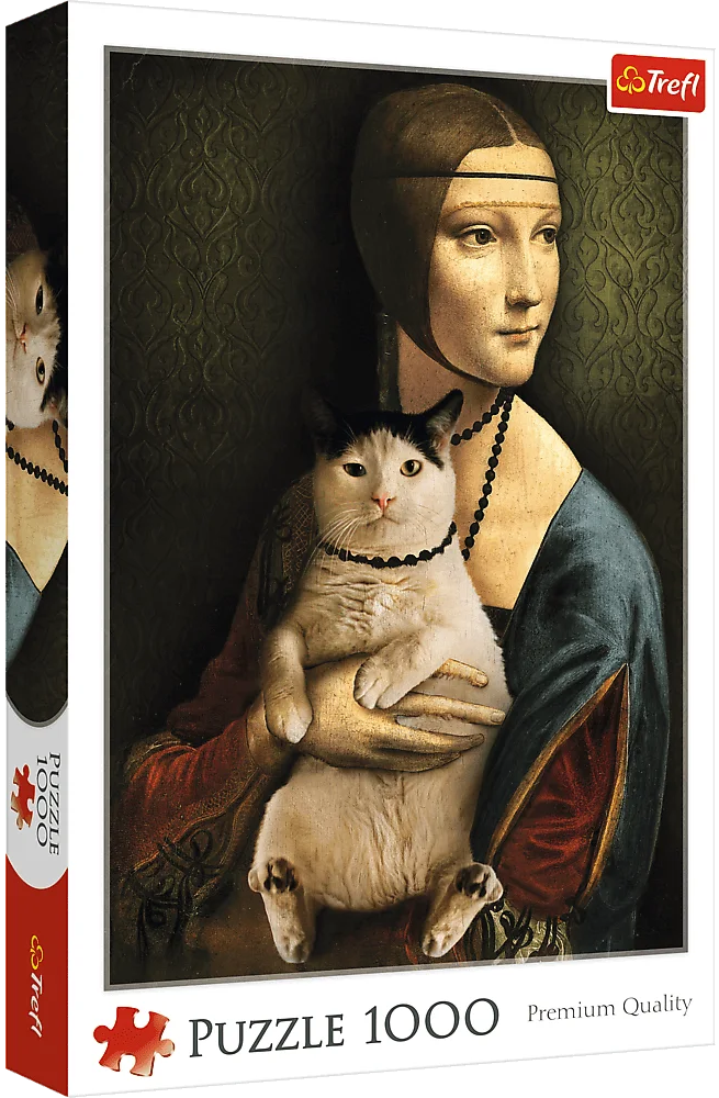 Пазли (8 +) Trefl "Дама з котиком" (1000 елм.) (10663)