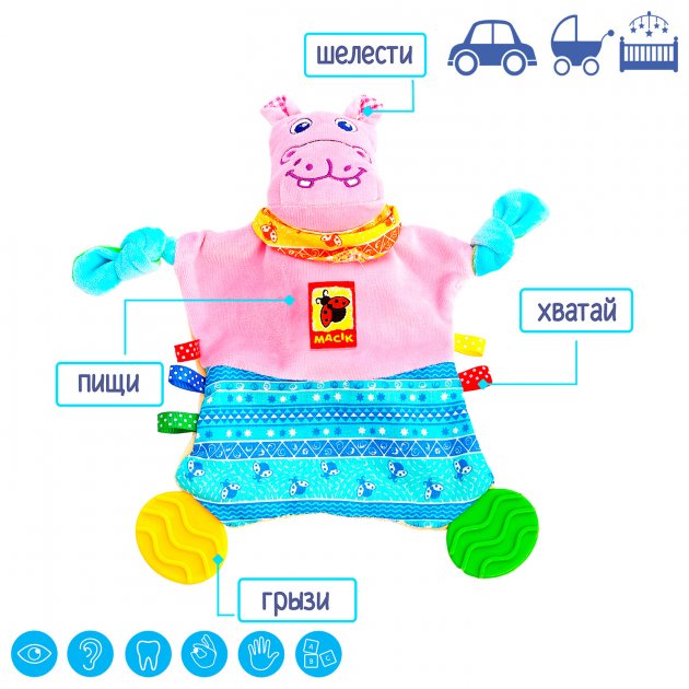 Фото - Прорізувач Macik Зоо" Бегемот Добряк" (МС 160201-02)